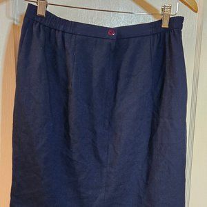 Vintage wool size S/4 darkest blue